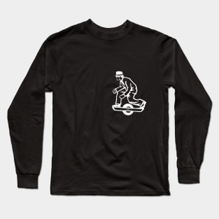 Madness sax player riding a Onewheel Long Sleeve T-Shirt